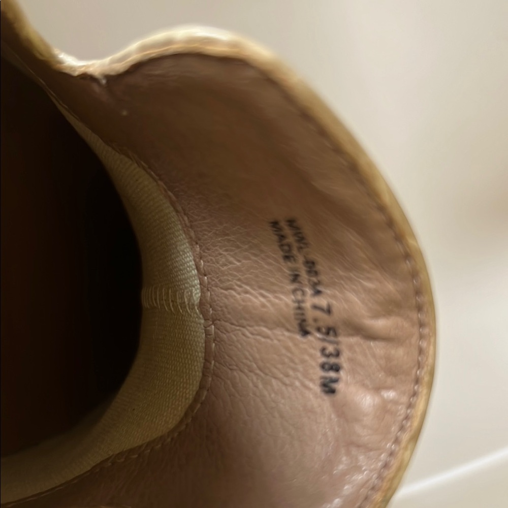 Chinese Laundry Cream Ankle Booties with Textured Leather - Picture 7 of 10